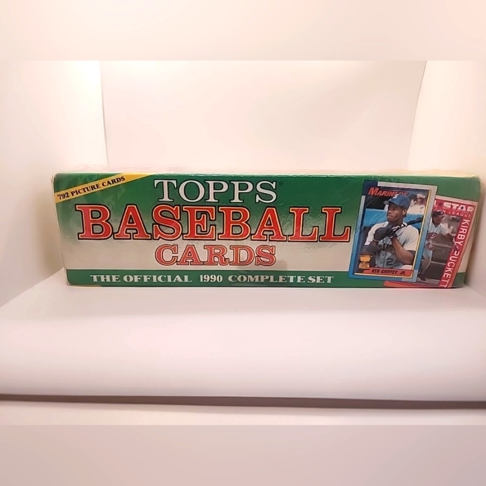 1990 Topps Baseball Complete Set 792 Cards, New/Factory Sealed! Griffey Jr